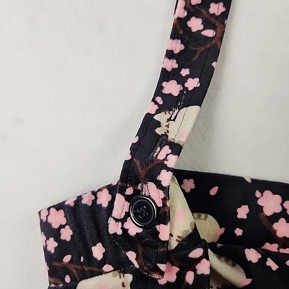 Hot Topic Pusheen Cherry Blossoms Velvet Suspender Skirt Juniors 2XL Sanrio - Picture 9 of 10